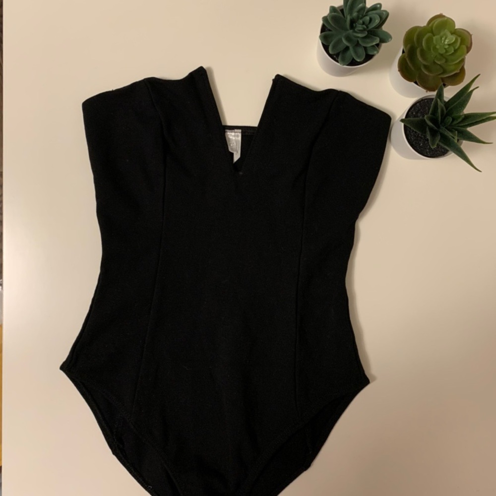 Sleeveless Vneck Corset Bodysuit